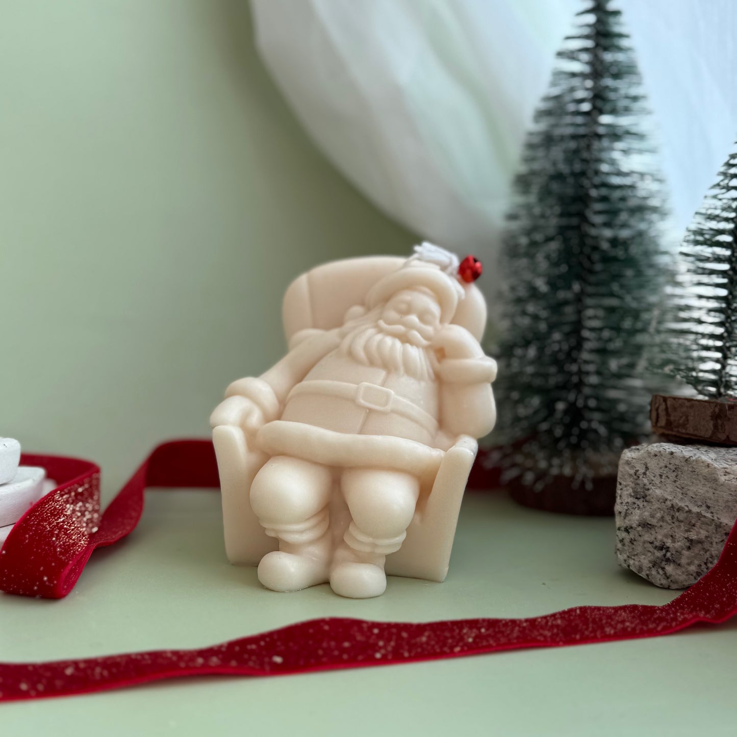 Santa Resting in Armchair