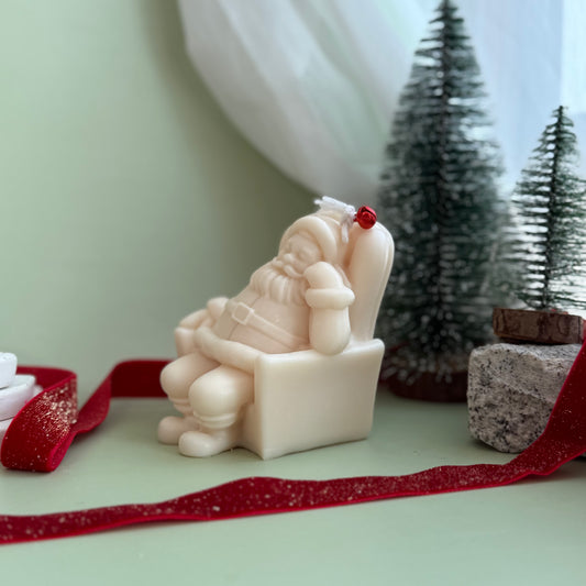 Santa Resting in Armchair