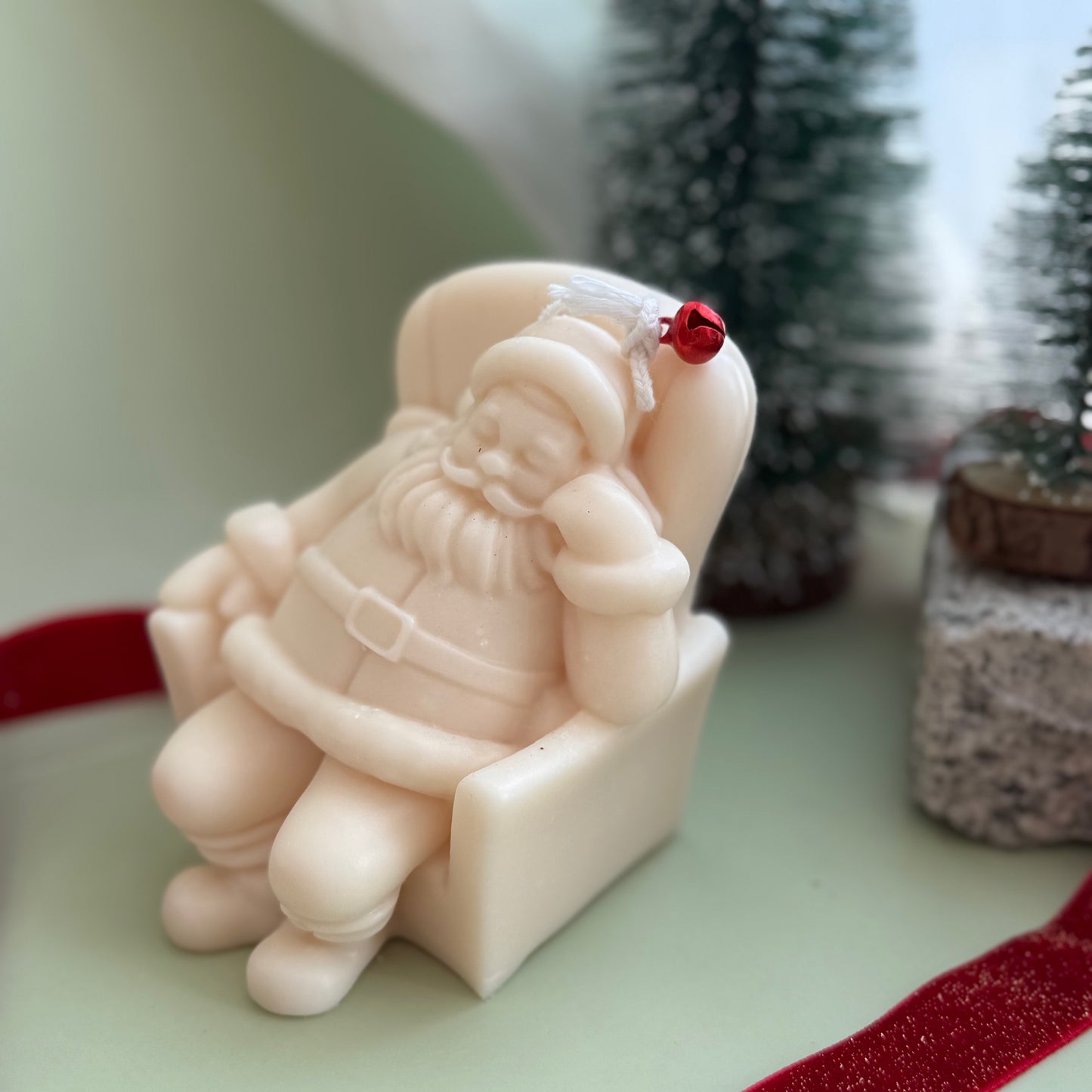 Santa Resting in Armchair